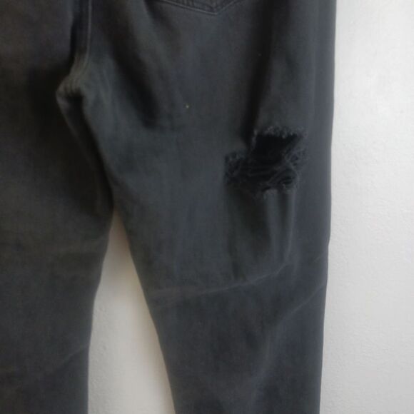 America eagle comfort stretch waistband distress charcoal gray jeans size 12 - Picture 5 of 8